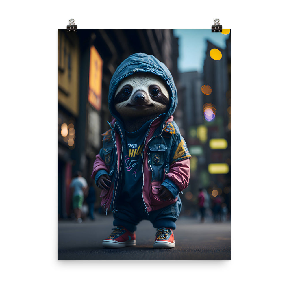 City Sloth Poster