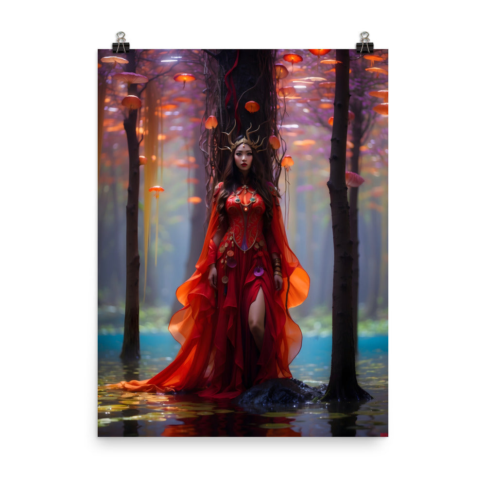 Red Queen Fantasy Poster
