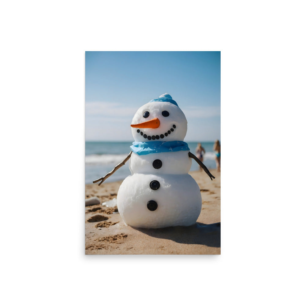 Sandy The Snowman Poster