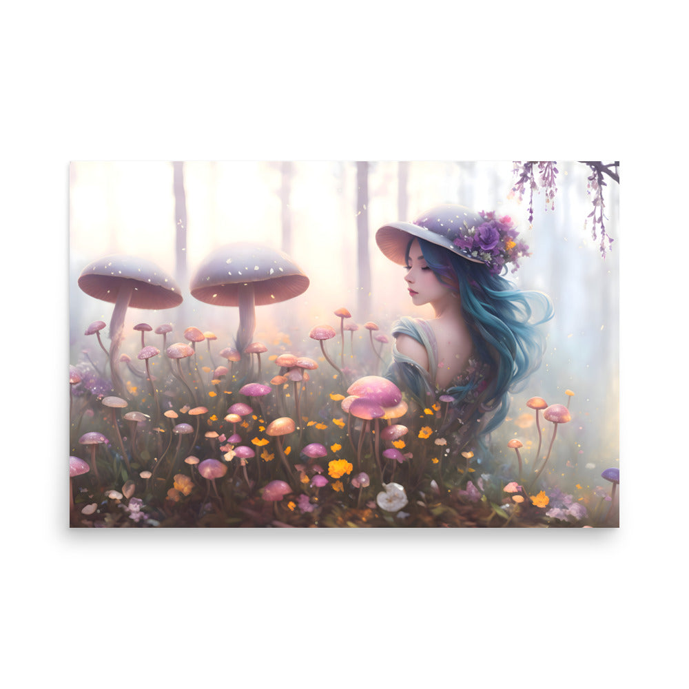 Mushroom Maiden Poster