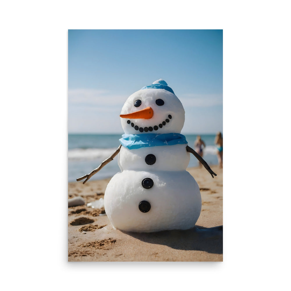 Sandy The Snowman Poster