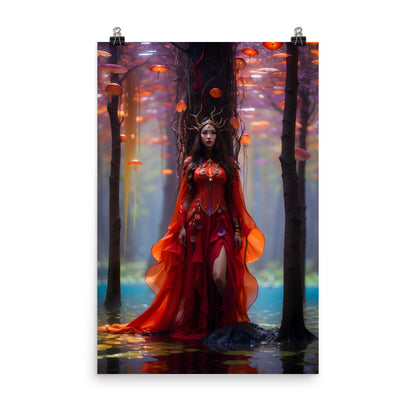 Red Queen Fantasy Poster