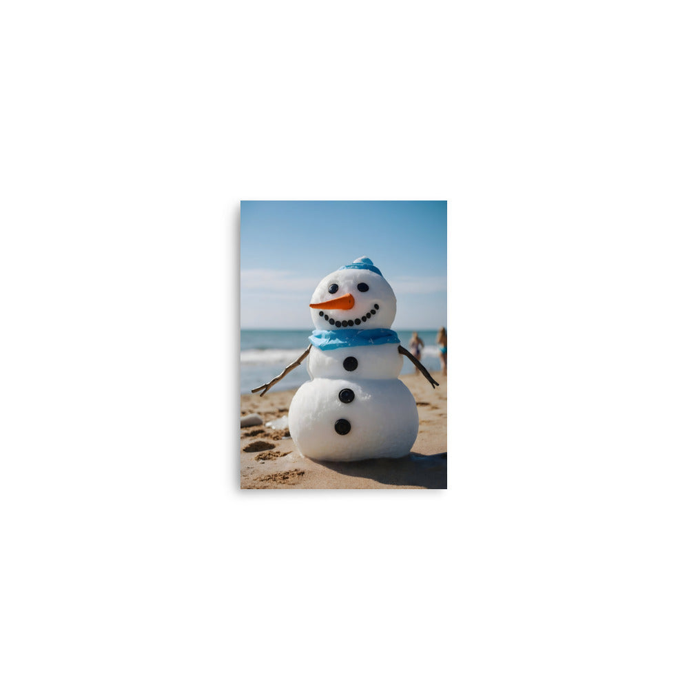 Sandy The Snowman Poster