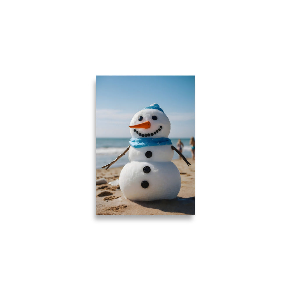 Sandy The Snowman Poster