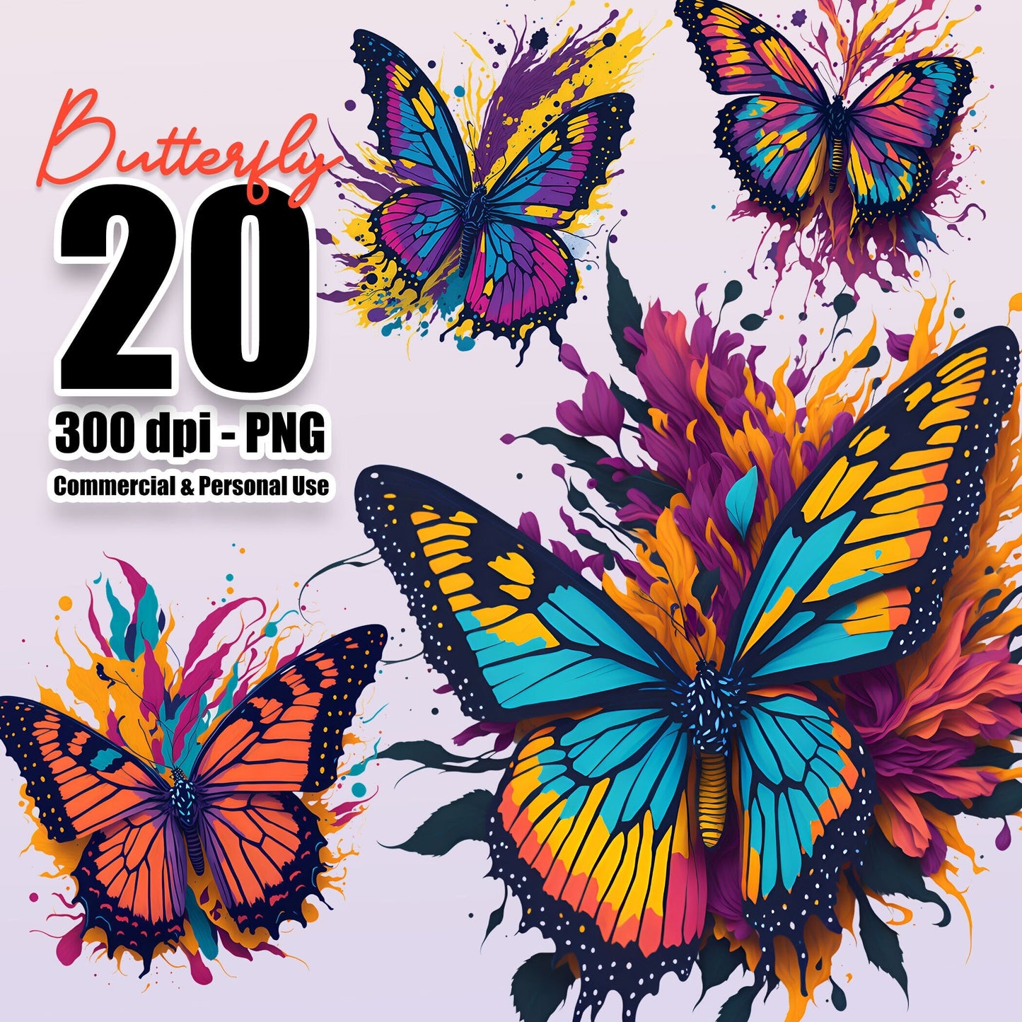 20 Butterfly clipart