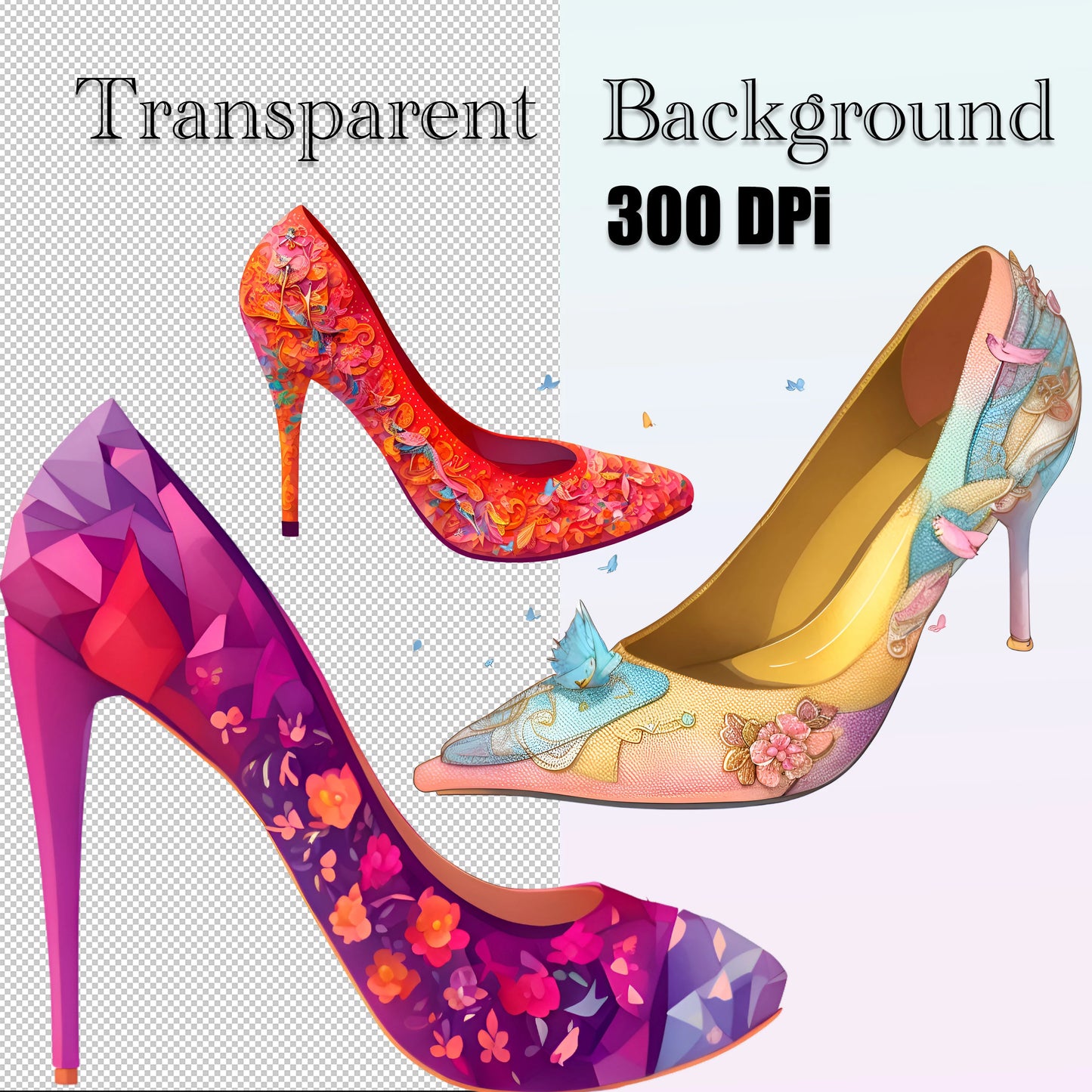 40 Women's Heels Clipart