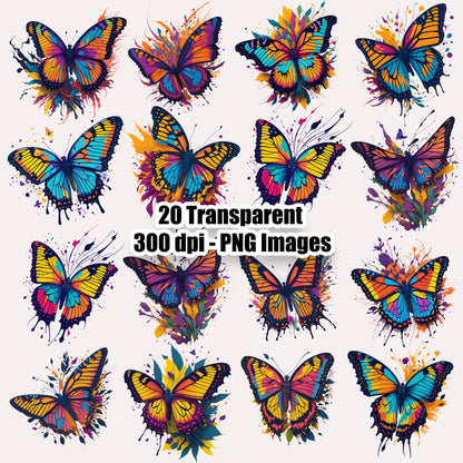 20 Butterfly clipart