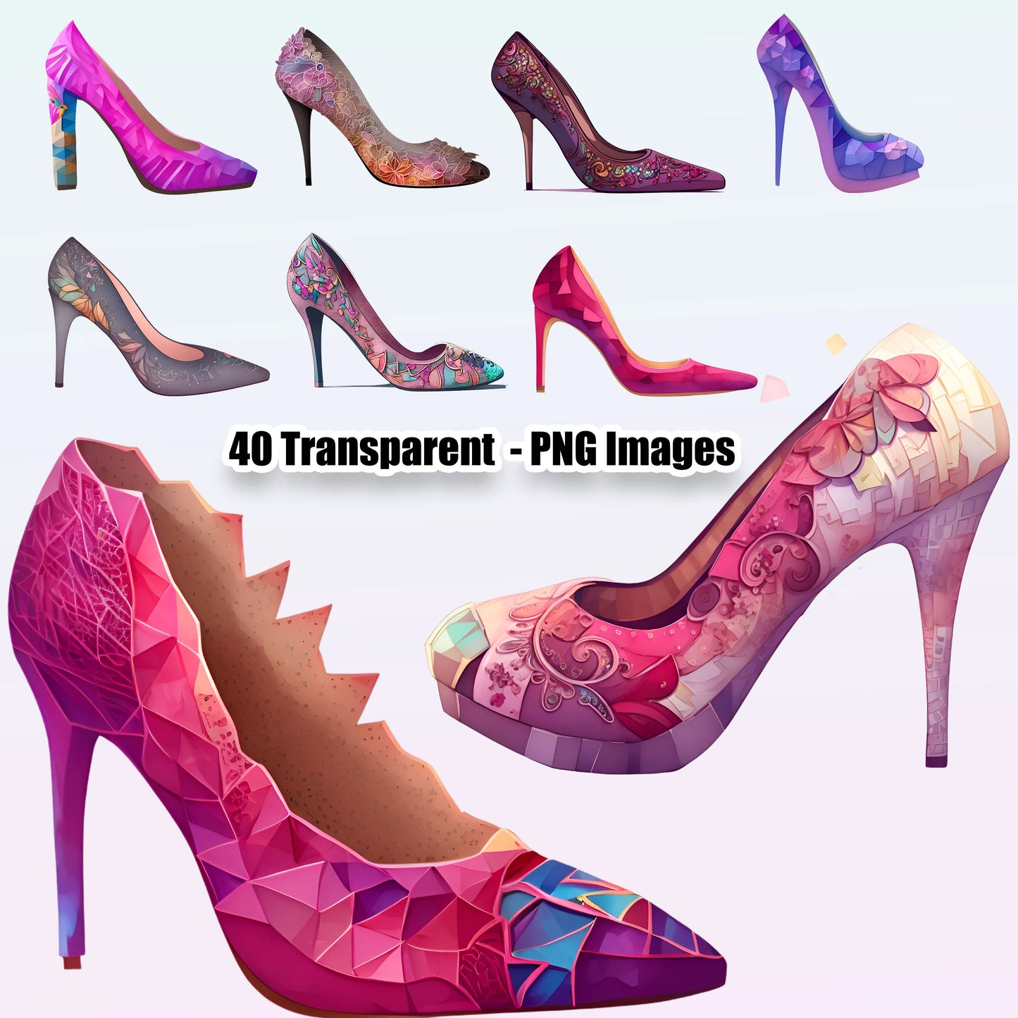 40 Women's Heels Clipart