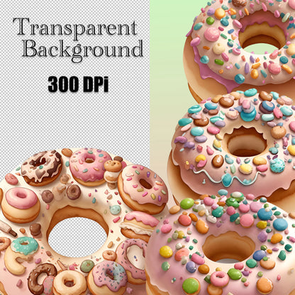 30 Donuts Clipart