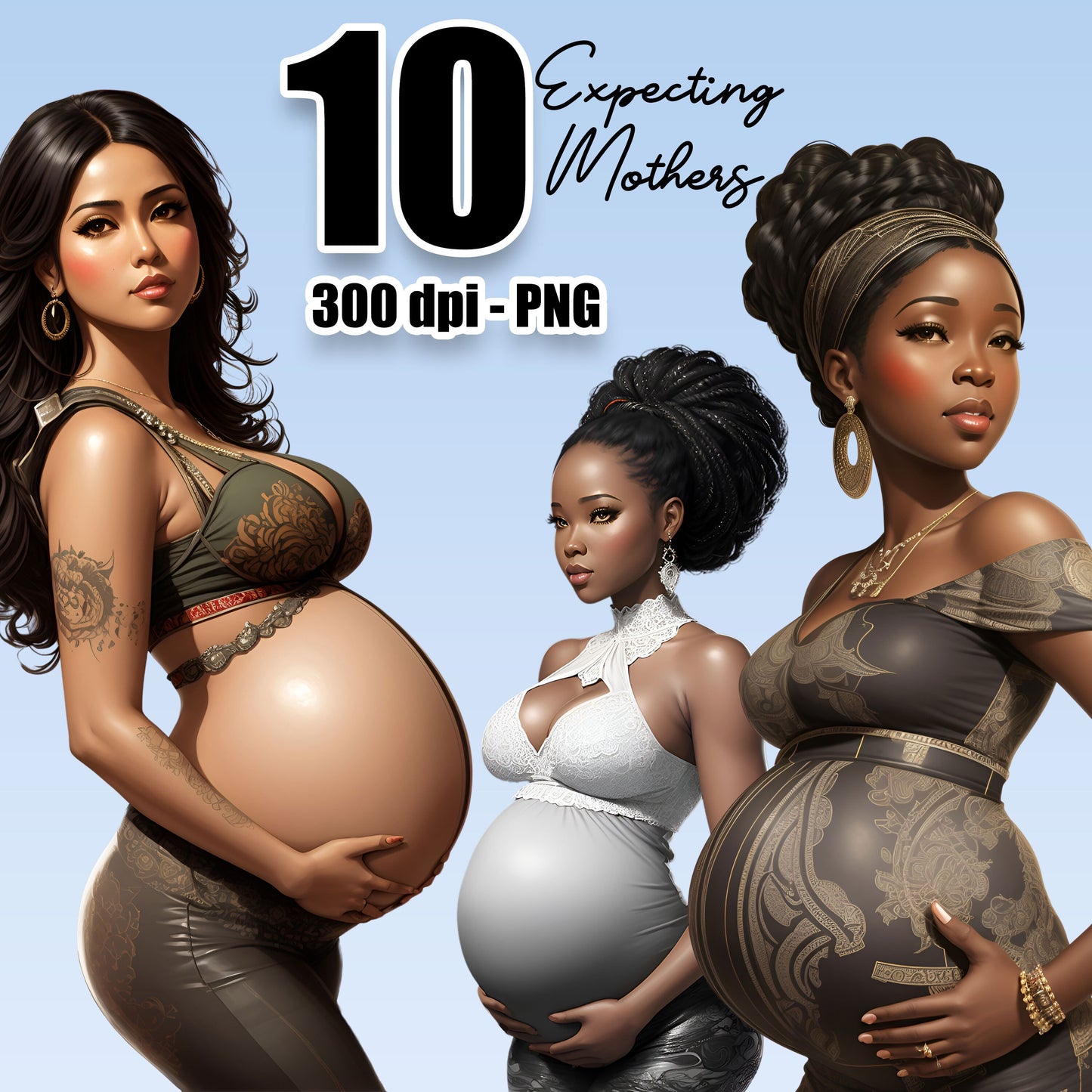 10 Expecting Mothers Clipart