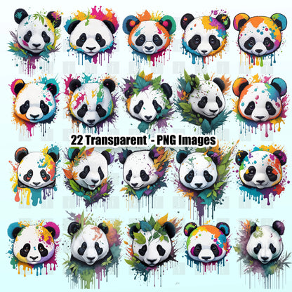 22 Panda Clipart