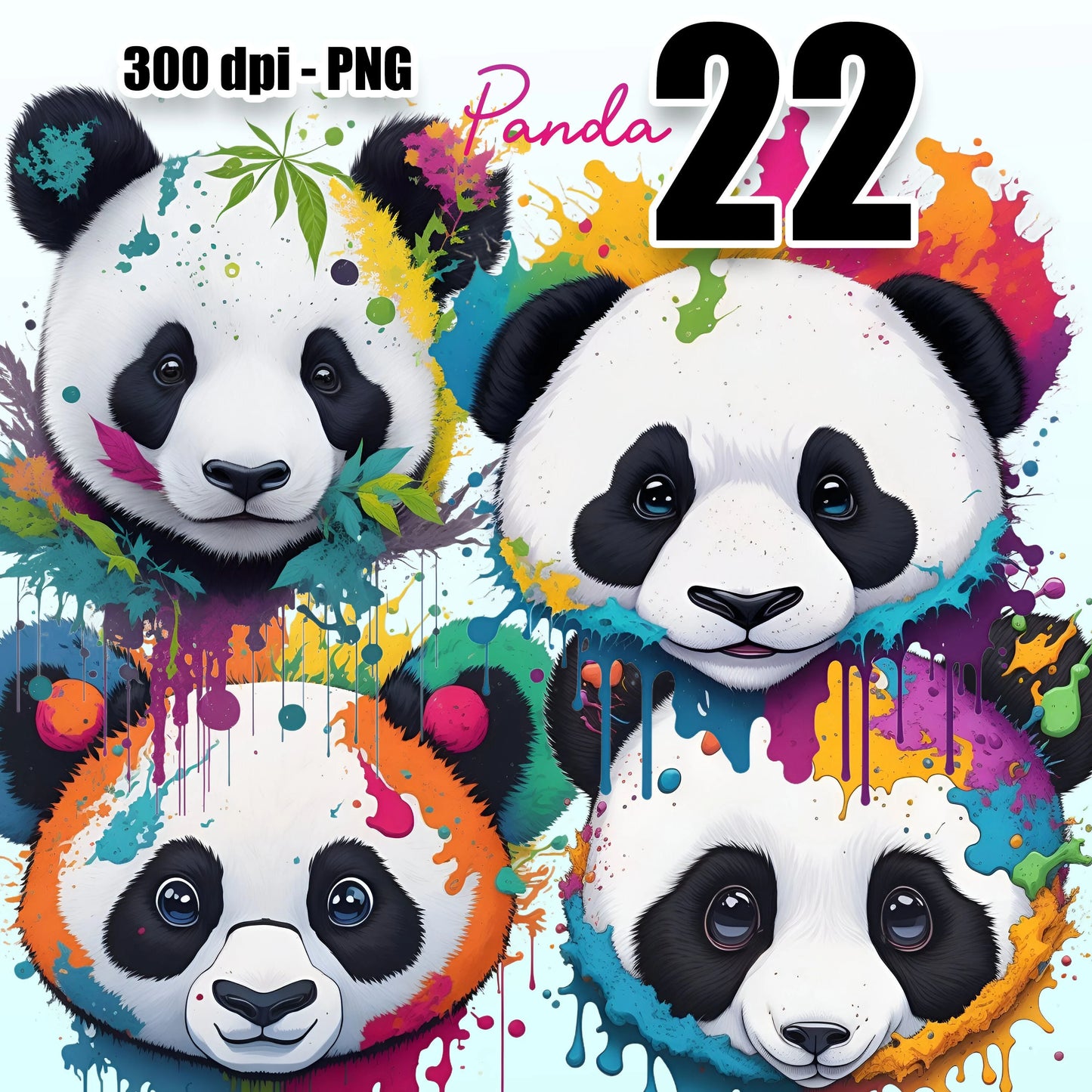 22 Panda Clipart