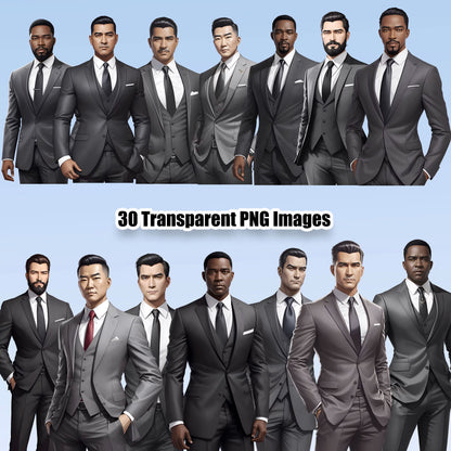 30 Business Men Clipart