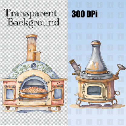 17 Pizza Oven Clipart