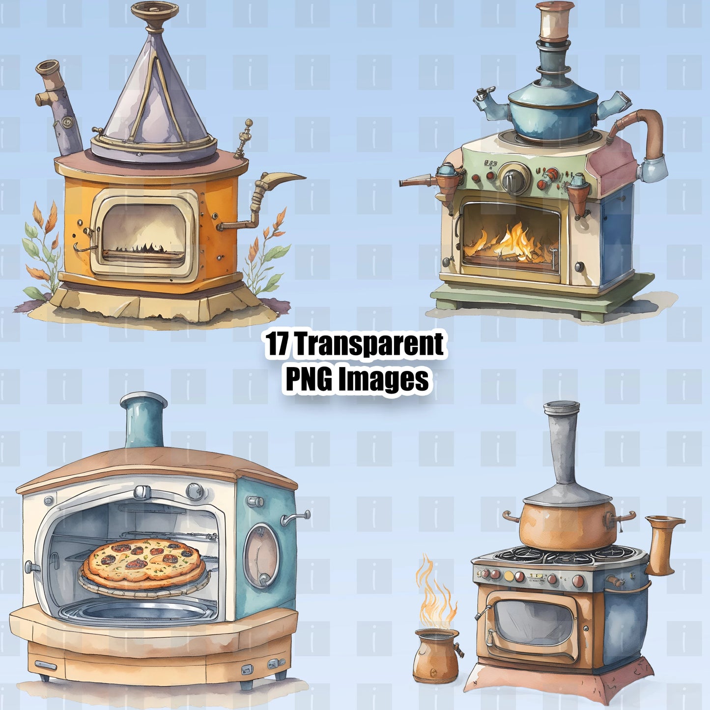 17 Pizza Oven Clipart