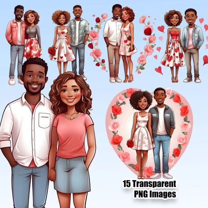 15 Black Love Clipart