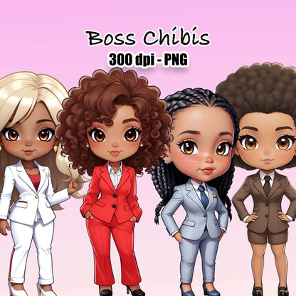 10 Boss Chibis Clipart