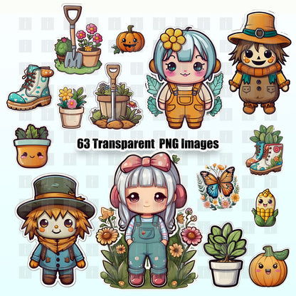 63 Gardening Clipart