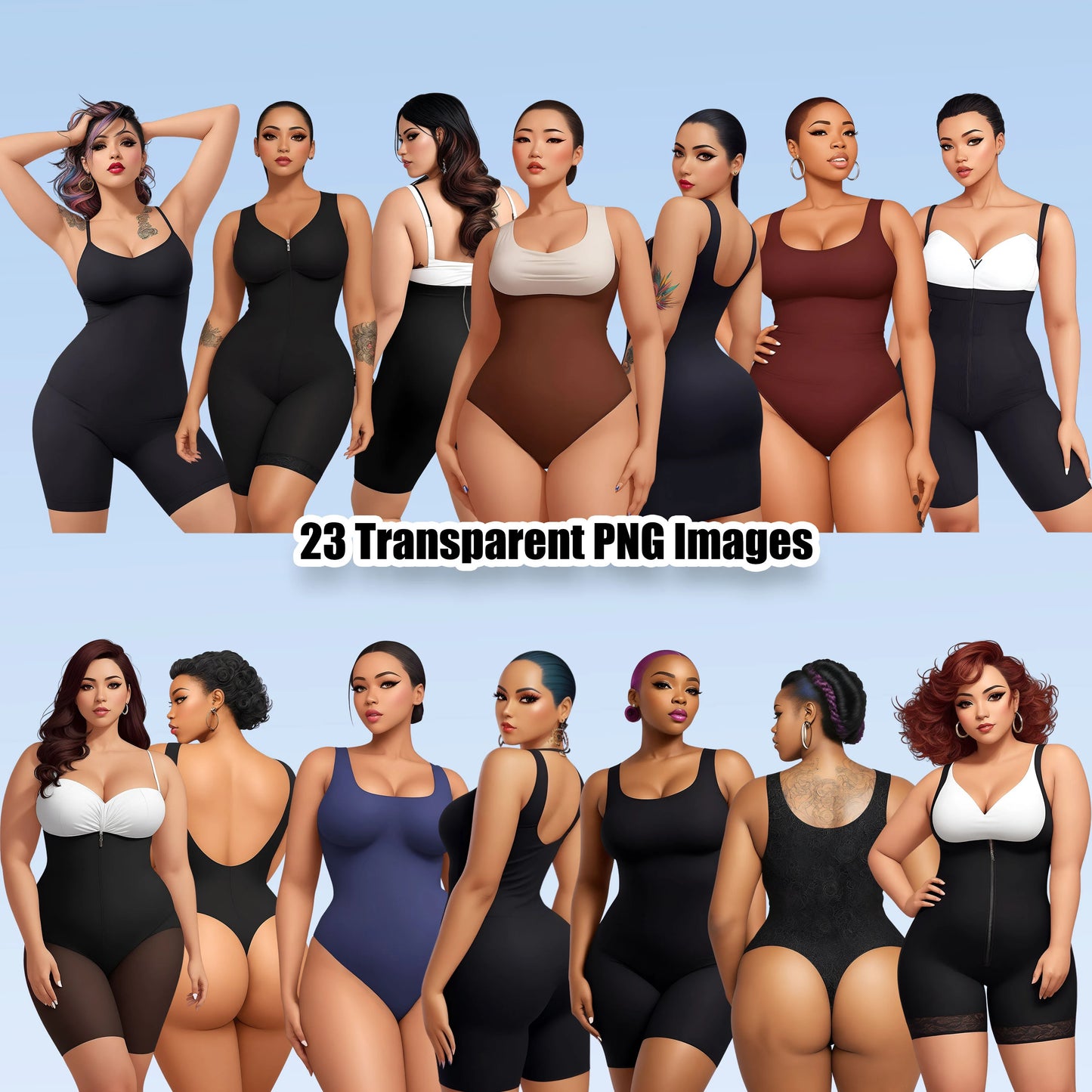 23 Body Suit Clipart