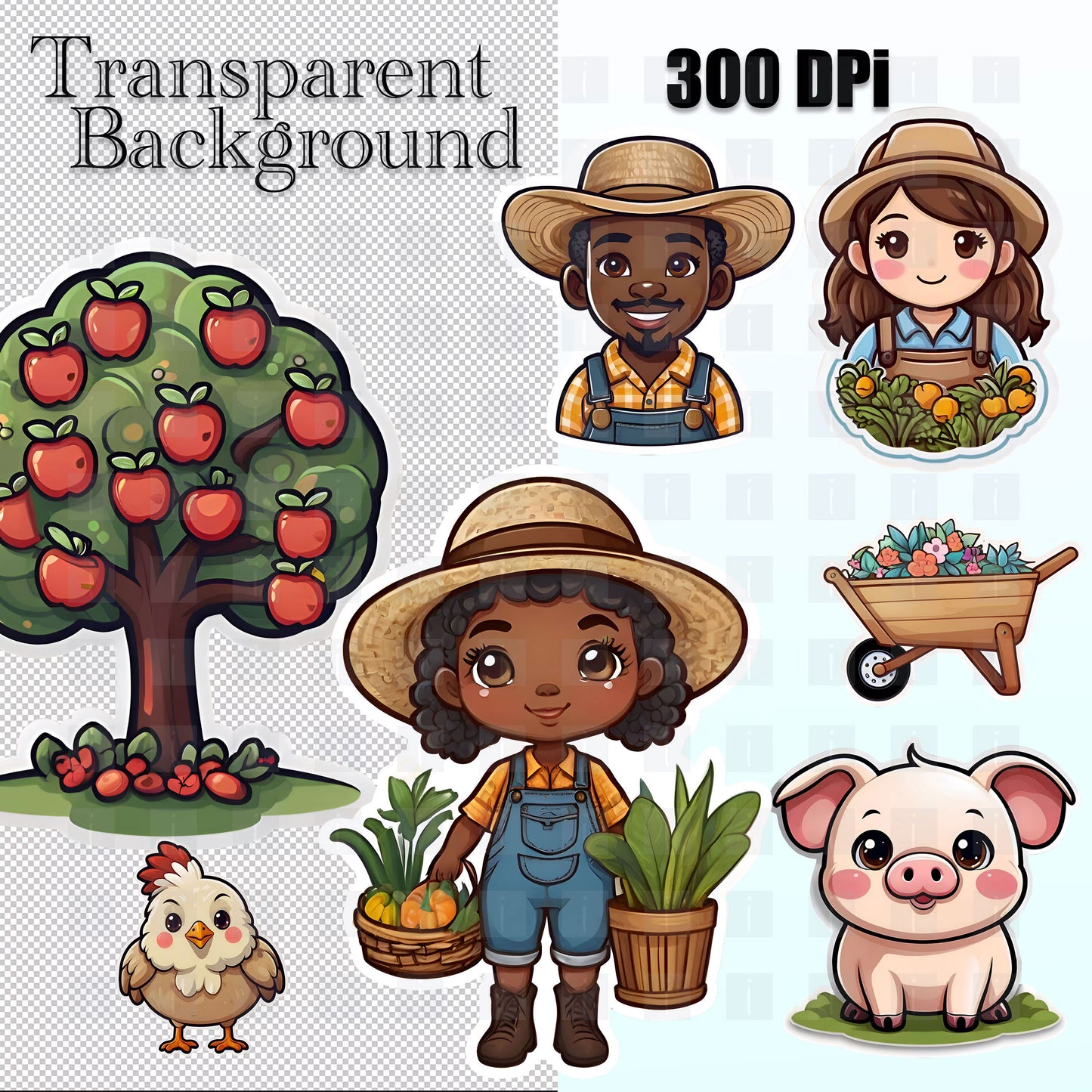 40 Farm Life Clipart