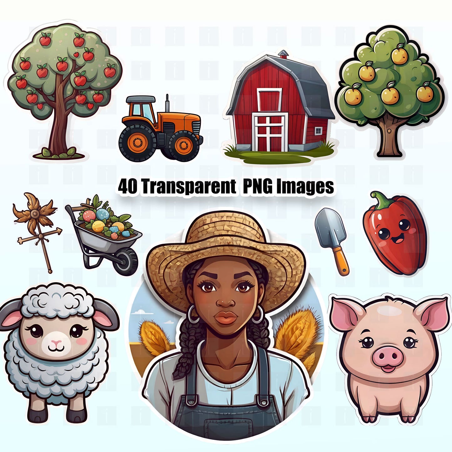 40 Farm Life Clipart