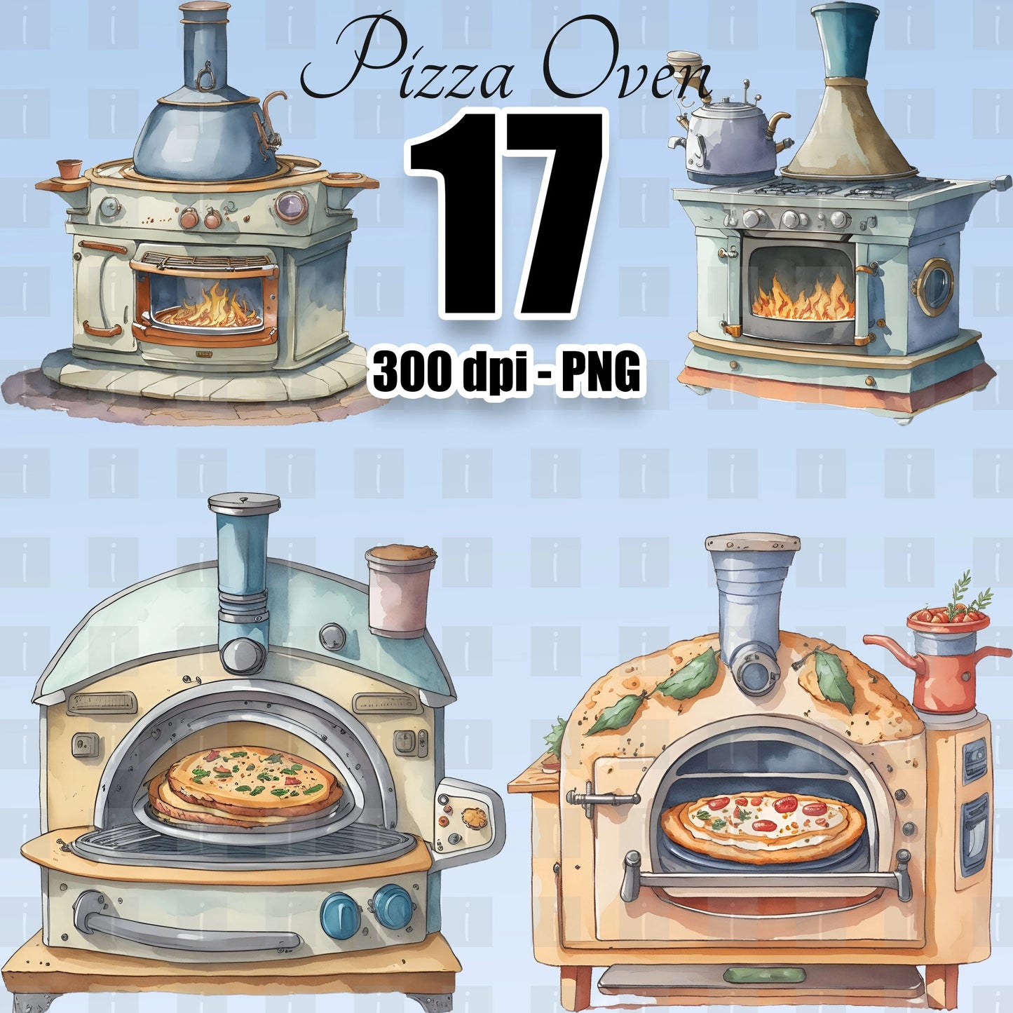 17 Pizza Oven Clipart