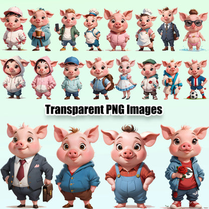 19 Pig Life Clipart