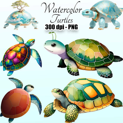 26 Turtles Clipart