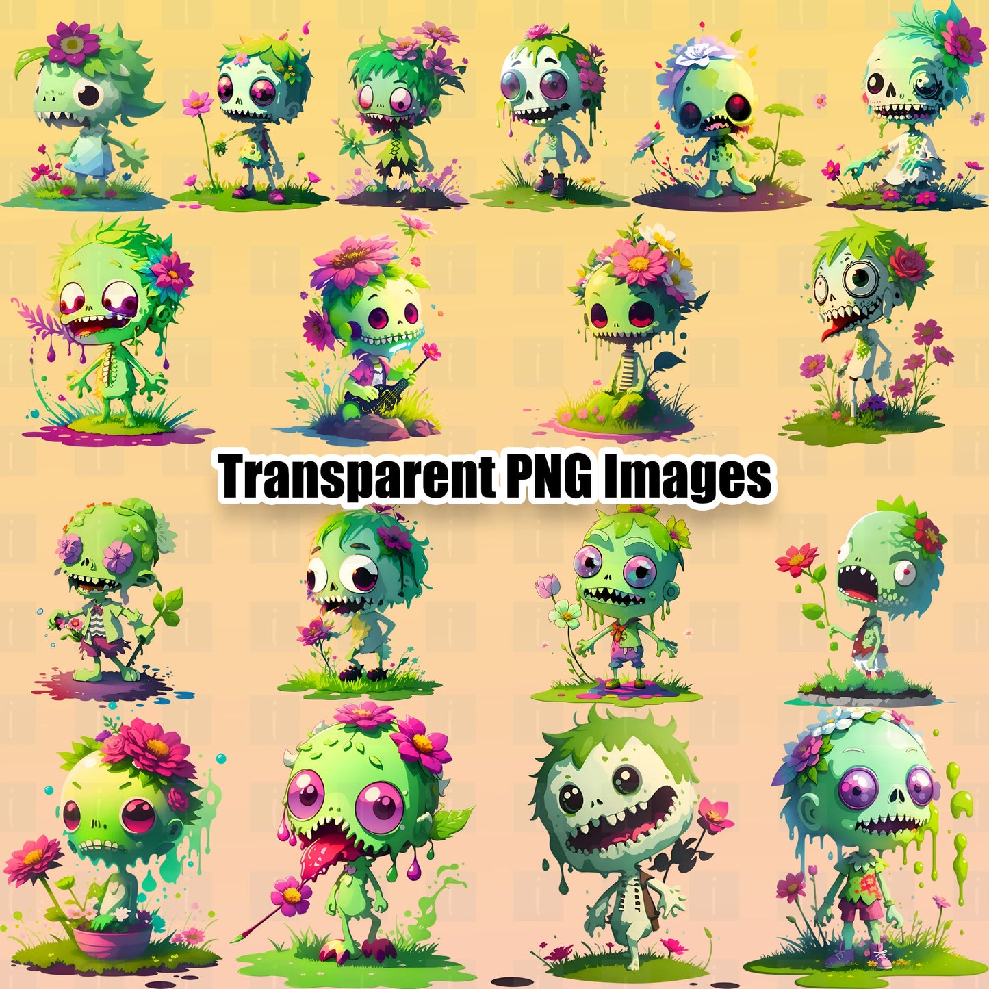 18 Zombie Clipart