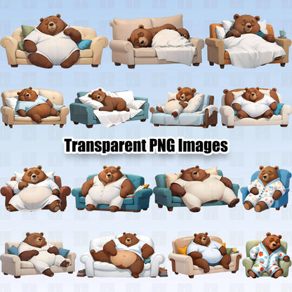 15 Sleeping Bear Clipart