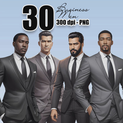 30 Business Men Clipart