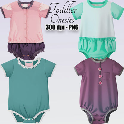 10 Toddler Onesies Clipart