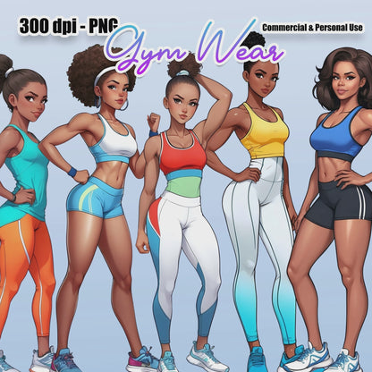 10 Gym Time Ladies! Clipart