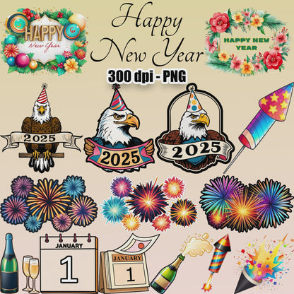 22 Happy New Year Clipart