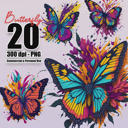 20 Butterfly clipart