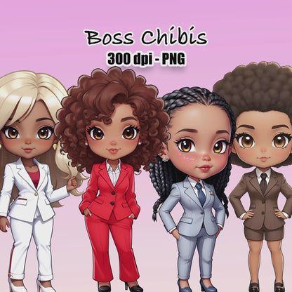 10 Boss Chibis Clipart