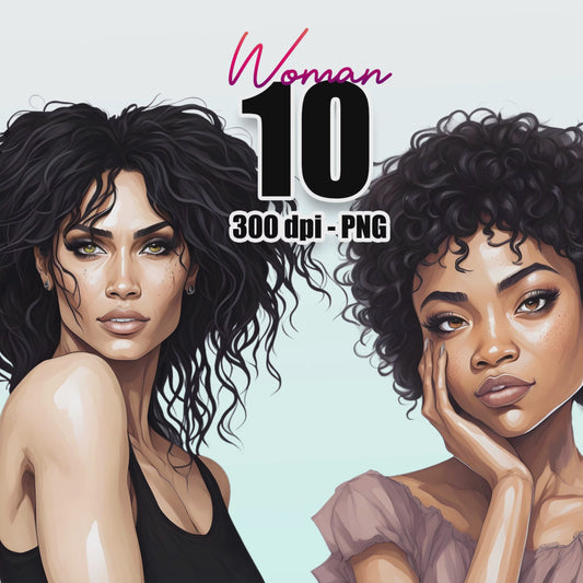 10 Stunning Black Woman Clipart