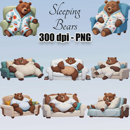 15 Sleeping Bear Clipart