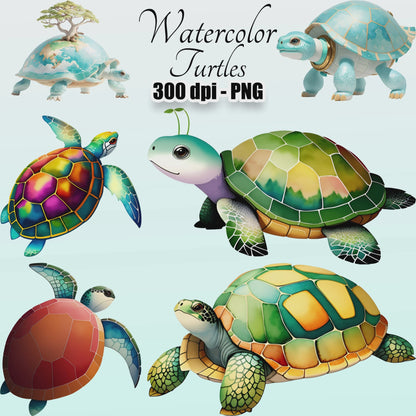 26 Turtles Clipart